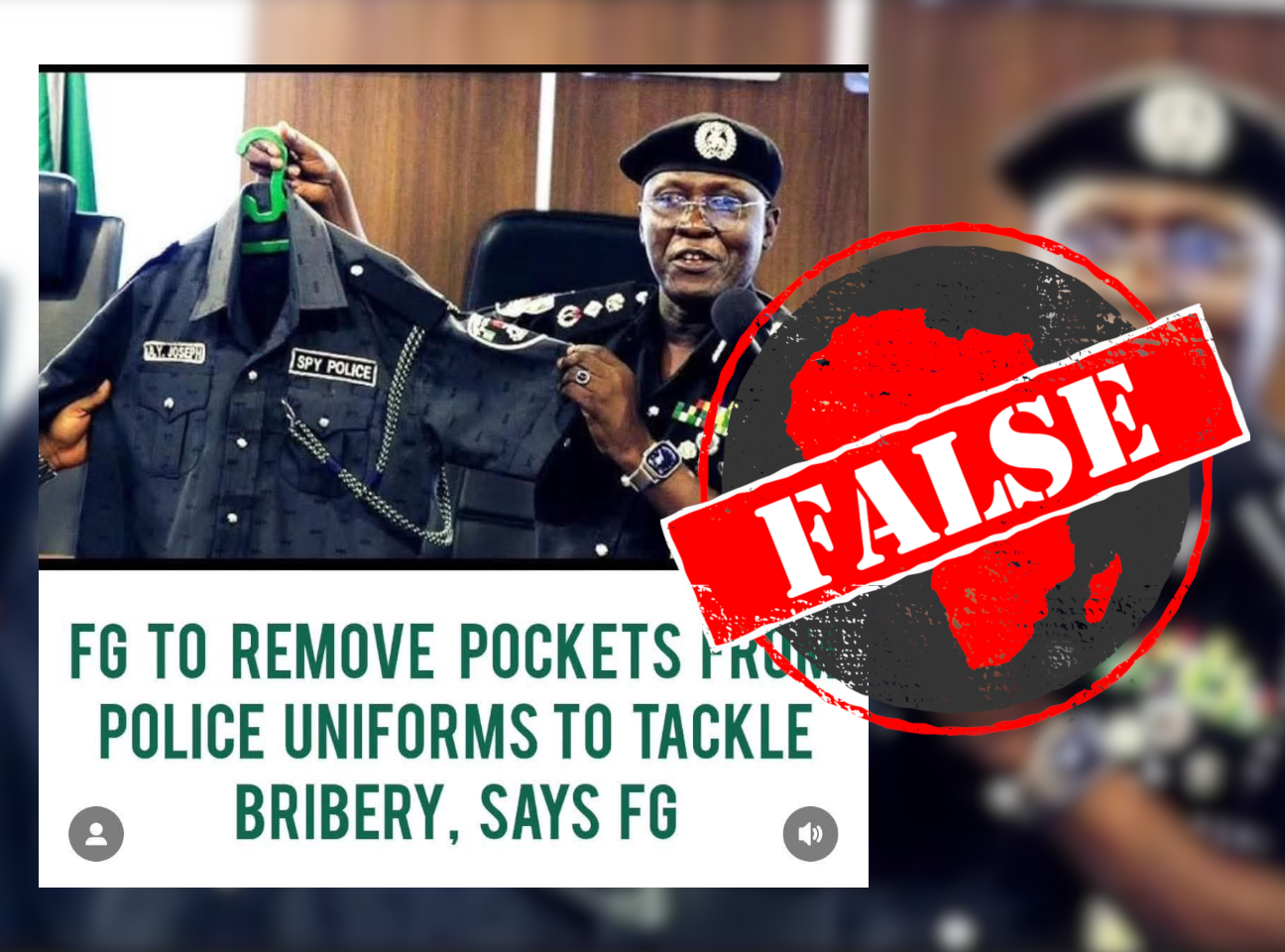 Fact Check: Is the Nigerian police removing pockets from officers’ uniforms?